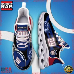 NFL Max Soul Shoes, Nfl New York Giants White C Shoes For Fans