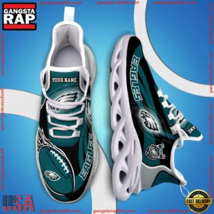 NFL Max Soul Shoes, Nfl Philadelphia Eagles White C Shoes For Fans