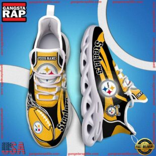 NFL Max Soul Shoes, Nfl Pittsburgh Steelers White C Shoes For Fans