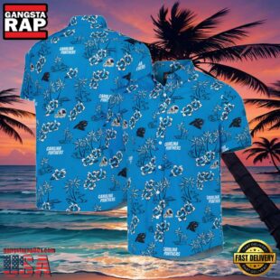 NFL Men's Reyn Spooner Blue Carolina Panthers Hawaiian Shirt