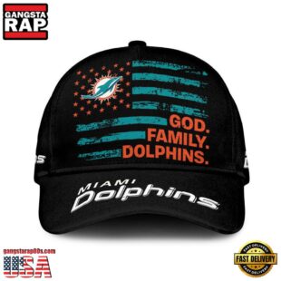 NFL Miami Dolphins American Flag Classic Cap