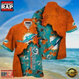 NFL Miami Dolphins Football Team Summer God Hawaii Shirt