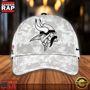 NFL Minnesota Vikings Camo 2024 Salute to Service Baseball Cap