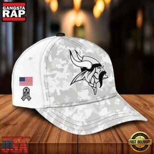 NFL Minnesota Vikings Camo 2024 Salute to Service Baseball Cap