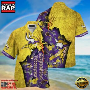 NFL Minnesota Vikings Football Team Summer God Hawaii Shirt