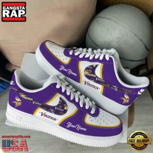 NFL Minnesota Vikings Logo Team Limited Edition New Design Custom Air Force 1 Shoes