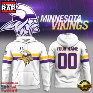 NFL Minnesota Vikings OnWhite Custom Hoodie