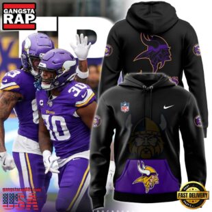 NFL Minnesota Vikings Warrior Vikings Black Hoodie