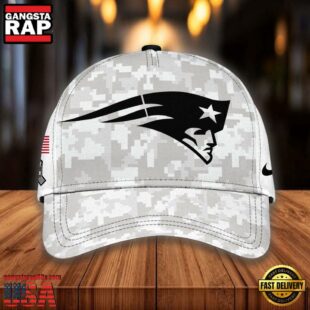 NFL New England Patriots Camo 2024 Salute to Service Baseball Cap