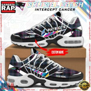 NFL New England Patriots Crucial Catch Intercept Cancer Air Max Plus Shoes Sneaker