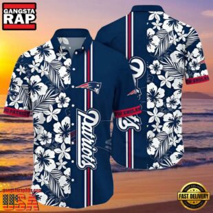 NFL New England Patriots Hawaiian Shirt Floral Pattern