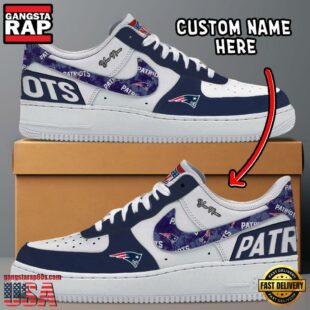 NFL New England Patriots Logo Team Design Custom Air Force 1 Shoes