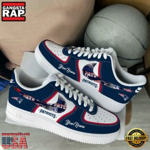 NFL New England Patriots Logo Team Limited Edition New Design Custom Air Force 1 Shoes