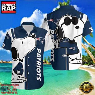 NFL New England Patriots Snoopy Hawaiian Shirt