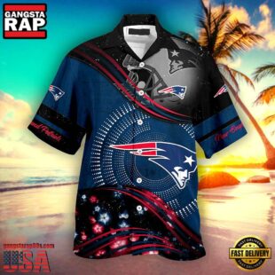 NFL New England Patriots Summer Button Up New Design Hawaiian Shirt