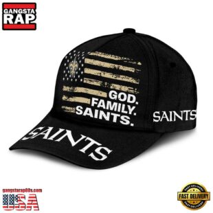 NFL New Orleans Saints American Flag Classic Cap