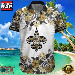 NFL New Orleans Saints Bourbon Street Hawaiian Shirt