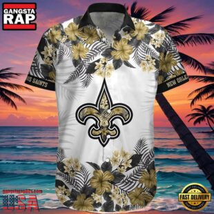 NFL New Orleans Saints Bourbon Street Hawaiian Shirt