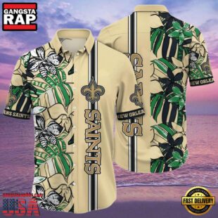 NFL New Orleans Saints Hawaiian Shirt Cheap Flower