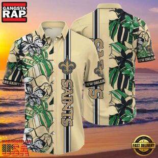 NFL New Orleans Saints Hawaiian Shirt Cheap Flower