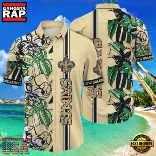 NFL New Orleans Saints Hawaiian Shirt Cheap Flower