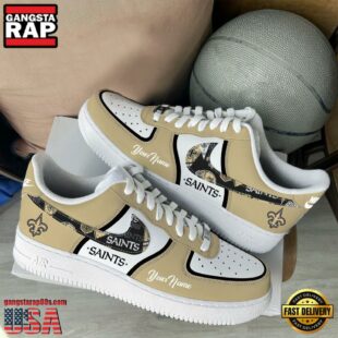 NFL New Orleans Saints Logo Team Limited Edition New Design Custom Air Force 1 Shoes