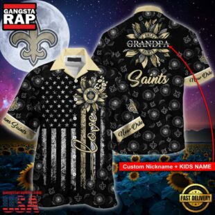 NFL New Orleans Saints Sunflower For Mother Day Father Day Hawaiian Shirt