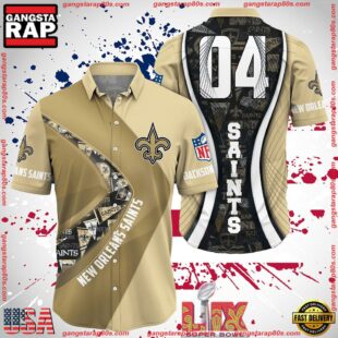 NFL New Orleans Saints Super Bowl LIX Fans Custom Hawaiian Shirt