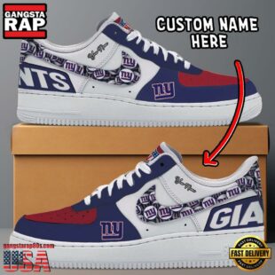 NFL New York Giants Logo Team Design Custom Air Force 1 Shoes