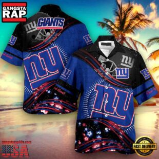 NFL New York Giants Summer Button Up New Design Hawaiian Shirt