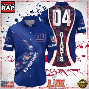 NFL New York Giants Super Bowl LIX Fans Custom Hawaiian Shirt