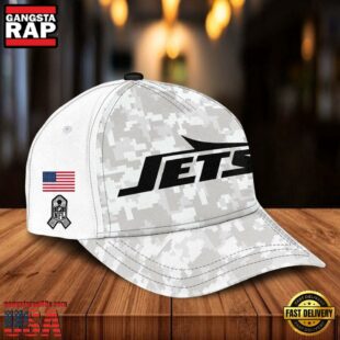 NFL New York Jets Camo 2024 Salute to Service Baseball Cap