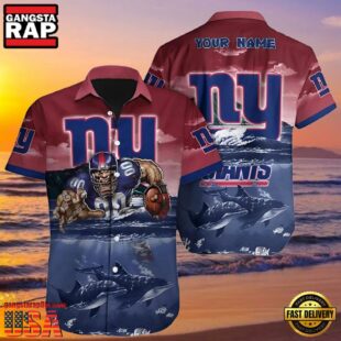 NFL Ny Giants Hawaiian Shirt Personalized