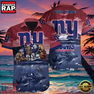 NFL Ny Giants Hawaiian Shirt Personalized