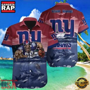 NFL Ny Giants Hawaiian Shirt Personalized