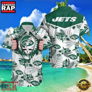 NFL Ny Jets Hawaiian Shirt Grateful Dead