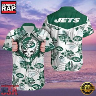 NFL Ny Jets Hawaiian Shirt Grateful Dead