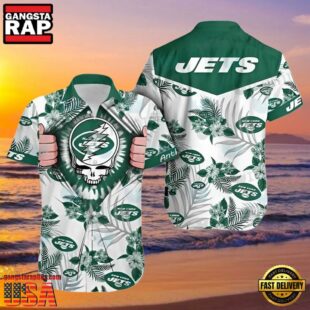 NFL Ny Jets Hawaiian Shirt Grateful Dead