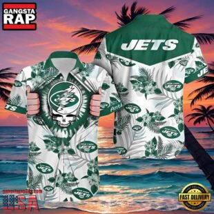 NFL Ny Jets Hawaiian Shirt Grateful Dead