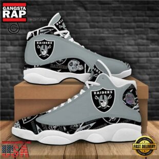 NFL Oakland Raiders Air Jordan 13 Shoes - Gift For Fans