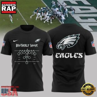 NFL Philadelphia Eagles Brotherly Shove Black T Shirt