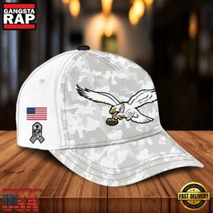 NFL Philadelphia Eagles Camo 2024 Salute to Service Baseball Cap