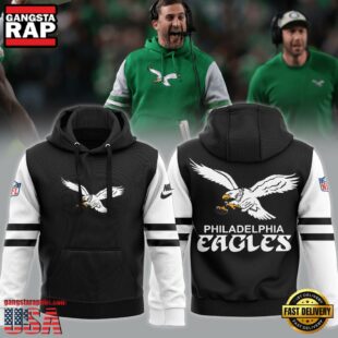 NFL Philadelphia Eagles Coach Nicholas John Sirianni’s Eagles Black Hoodie