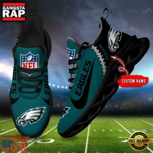 NFL Philadelphia Eagles Football Team Design Max Soul Shoes, Football New Sneaker Shoes