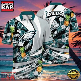 NFL Philadelphia Eagles Hawaiian Shirt Tropical Style