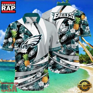 NFL Philadelphia Eagles Hawaiian Shirt Tropical Style