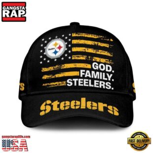 NFL Pittsburgh Steelers American Flag Classic Cap