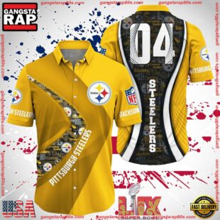 NFL Pittsburgh Steelers Super Bowl LIX Fans Custom Hawaiian Shirt