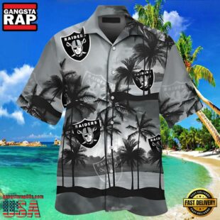 NFL Raiders Hawaiian Shirt Men