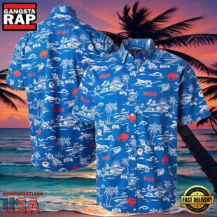 NFL Reyn Spooner Royal Mens Buffalo Bills Hawaiian Shirt